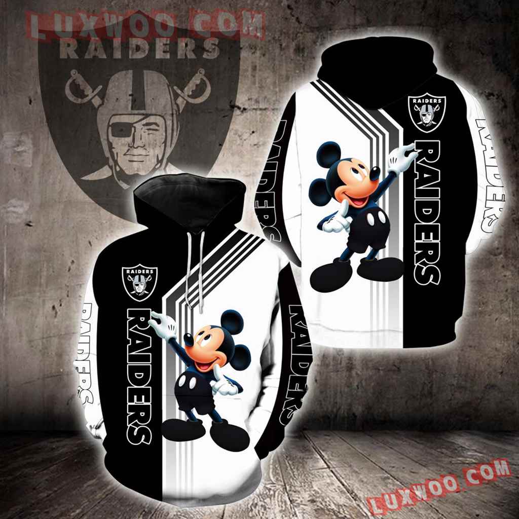 Oakland Raiders Mickey Mouse New Full All Over Print K1317