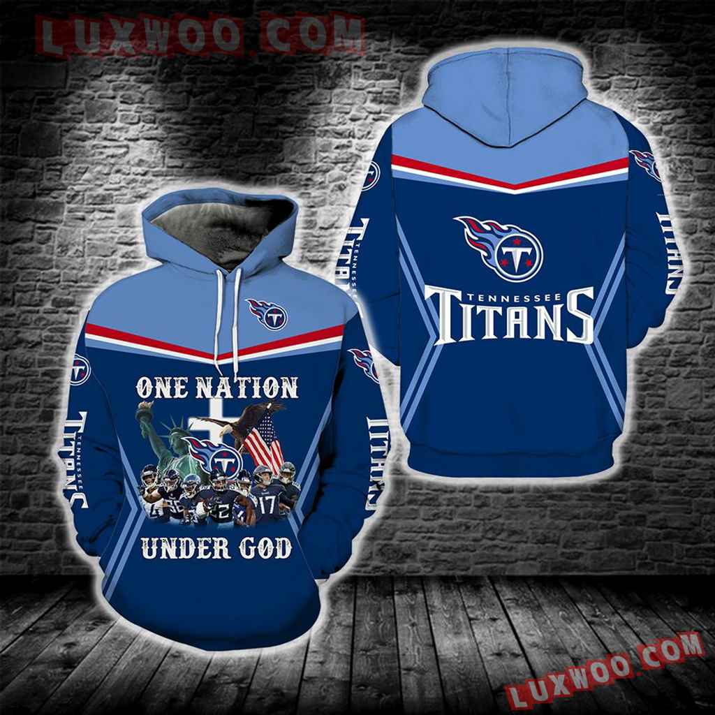 Tennessee Titans One Nation Under God New Full All Over Print S1697