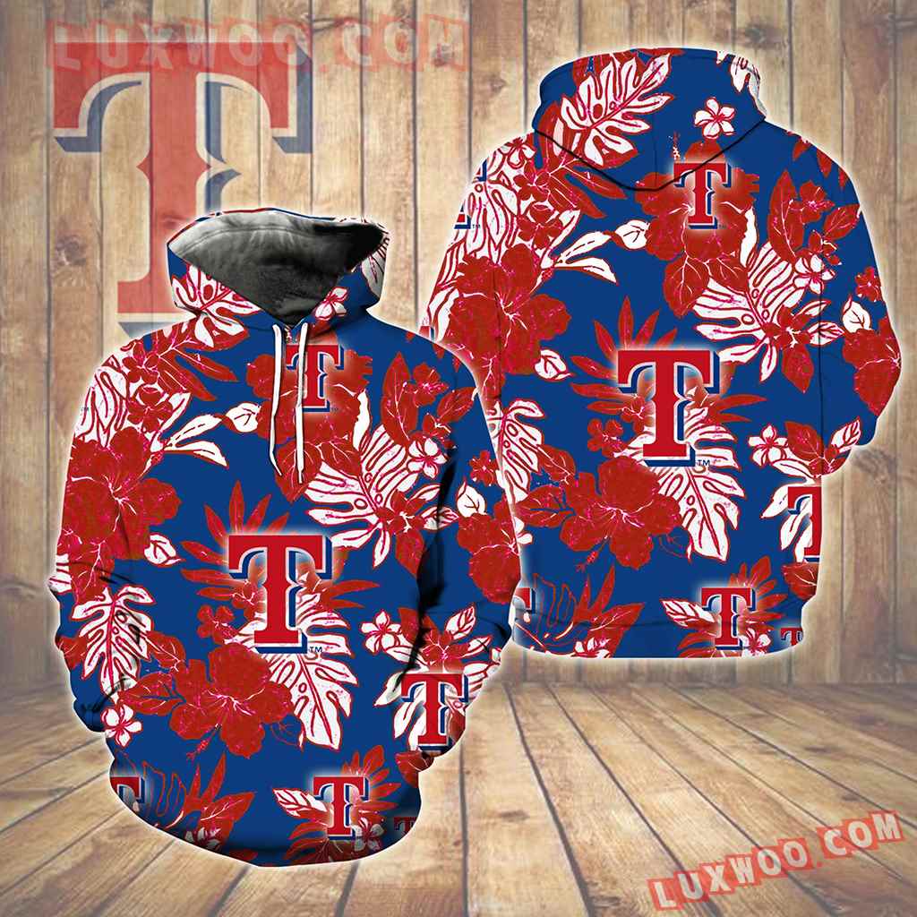 Texas Rangers Hawaiian Tropical Flower New Full All Over Print K1562 Size Up To 5xl