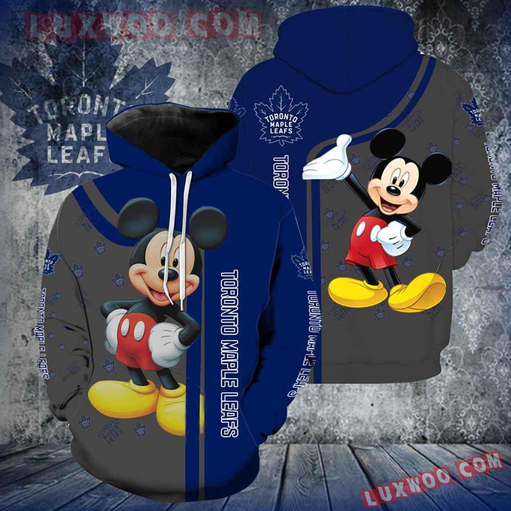 Toronto Maple Leafs Mickey Mouse All Over Print V1306