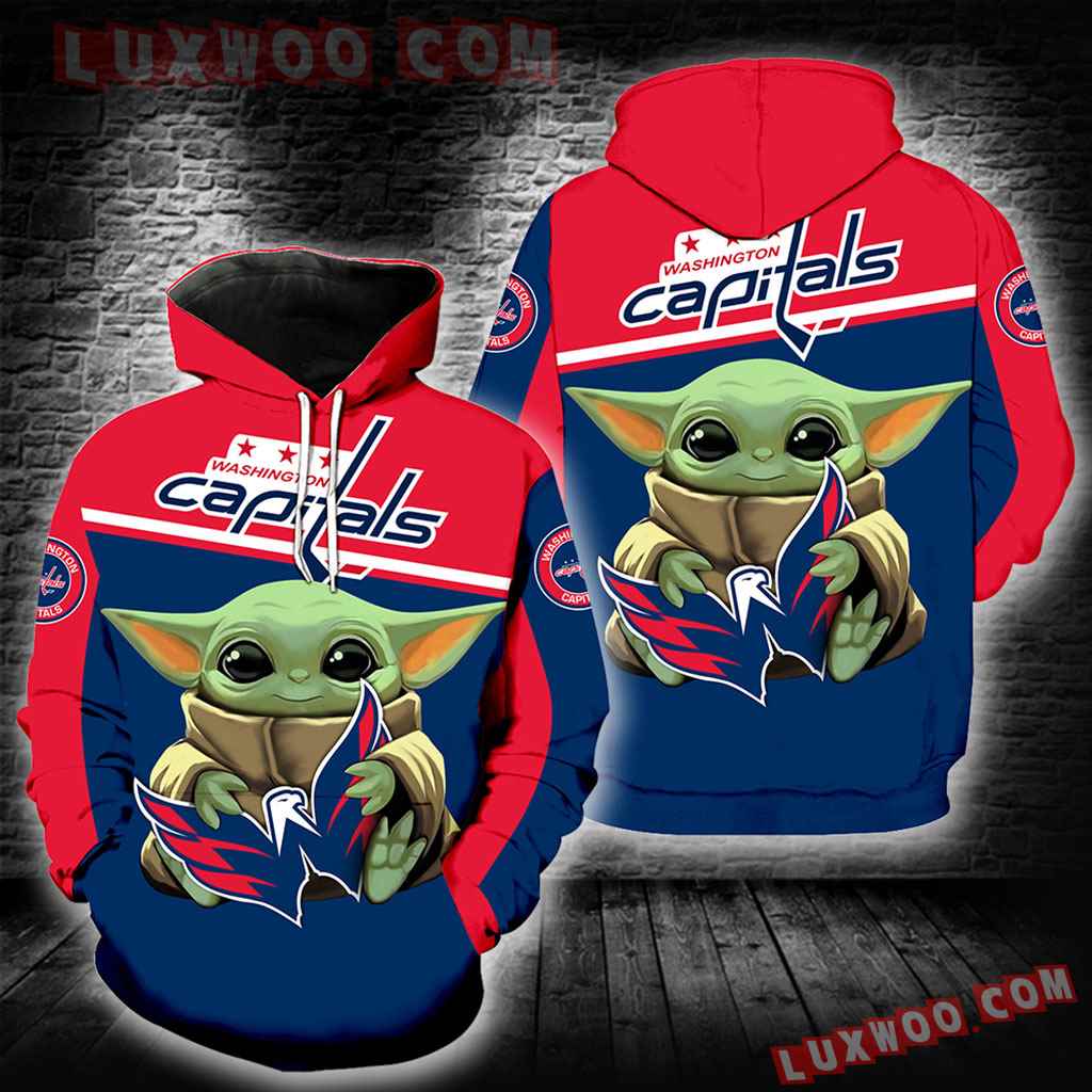 Washington Capitals Baby Yoda New Full All Over Print K1353