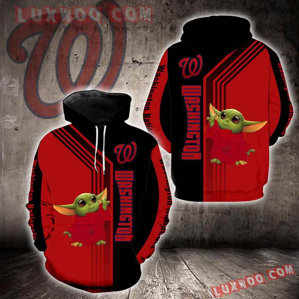 Washington Nationals Baby Yoda Green New Full All Over Print K1286
