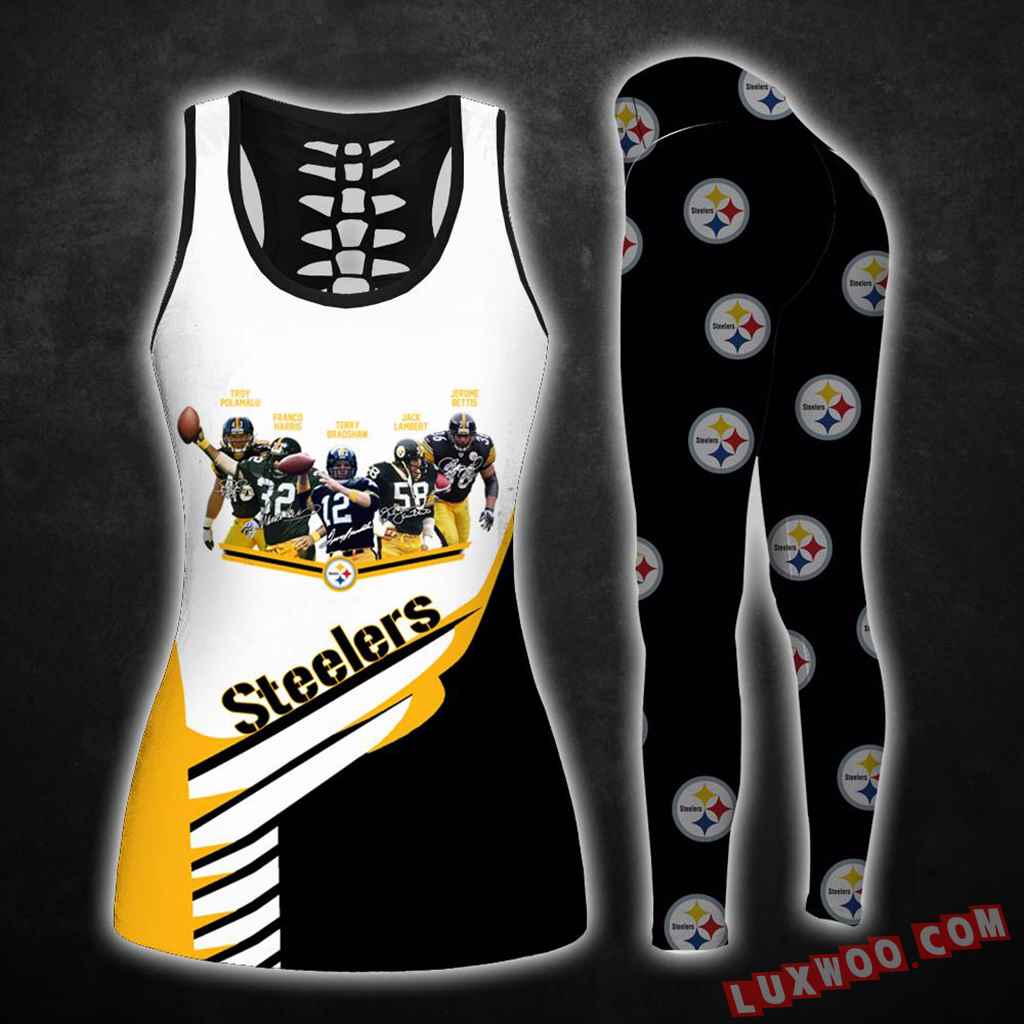 Combo Pittsburgh Steelers Hollow Tanktop Legging Set Outfit K1584 ...