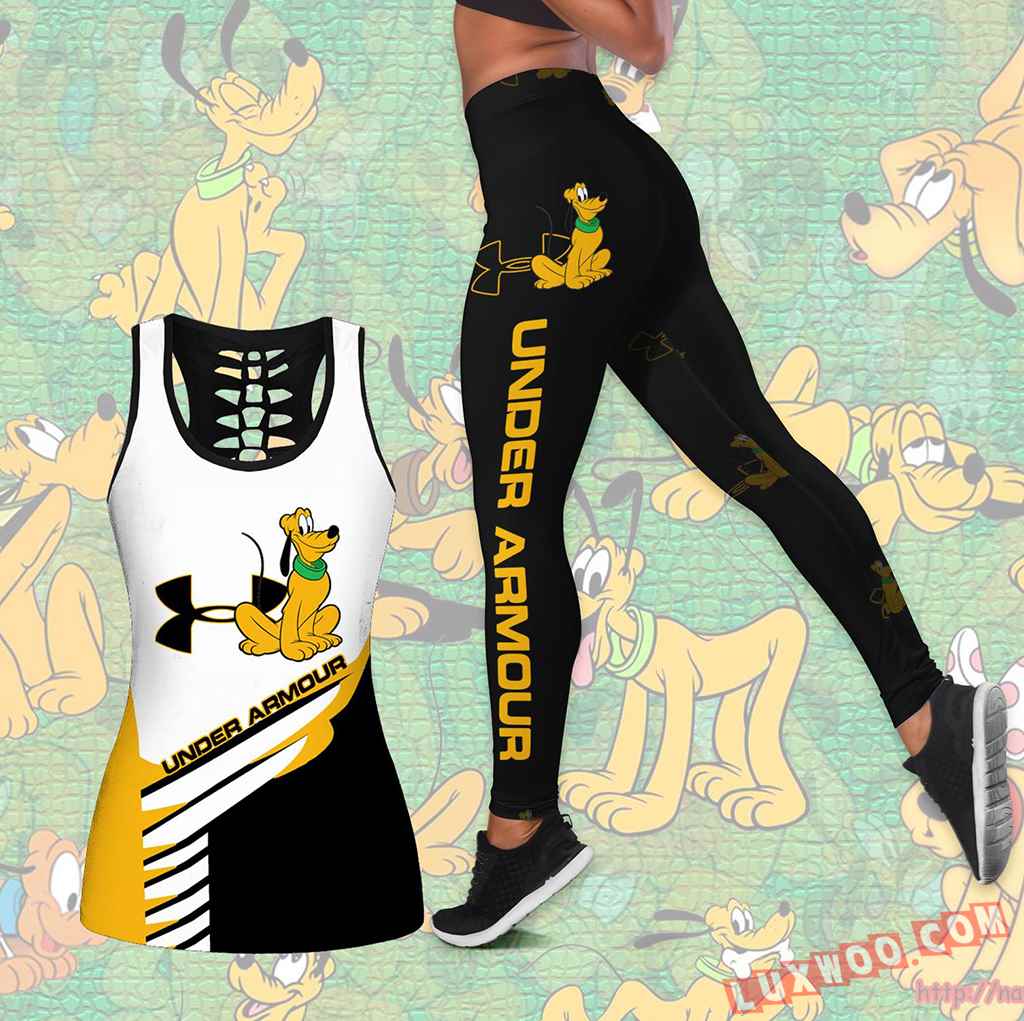 Combo Pluto Under Armour Hollow Tanktop Legging Set Outfit K1633