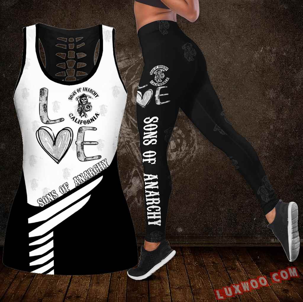 Combo Sons Of Anarchy Hollow Tanktop Legging Set Outfit S1301