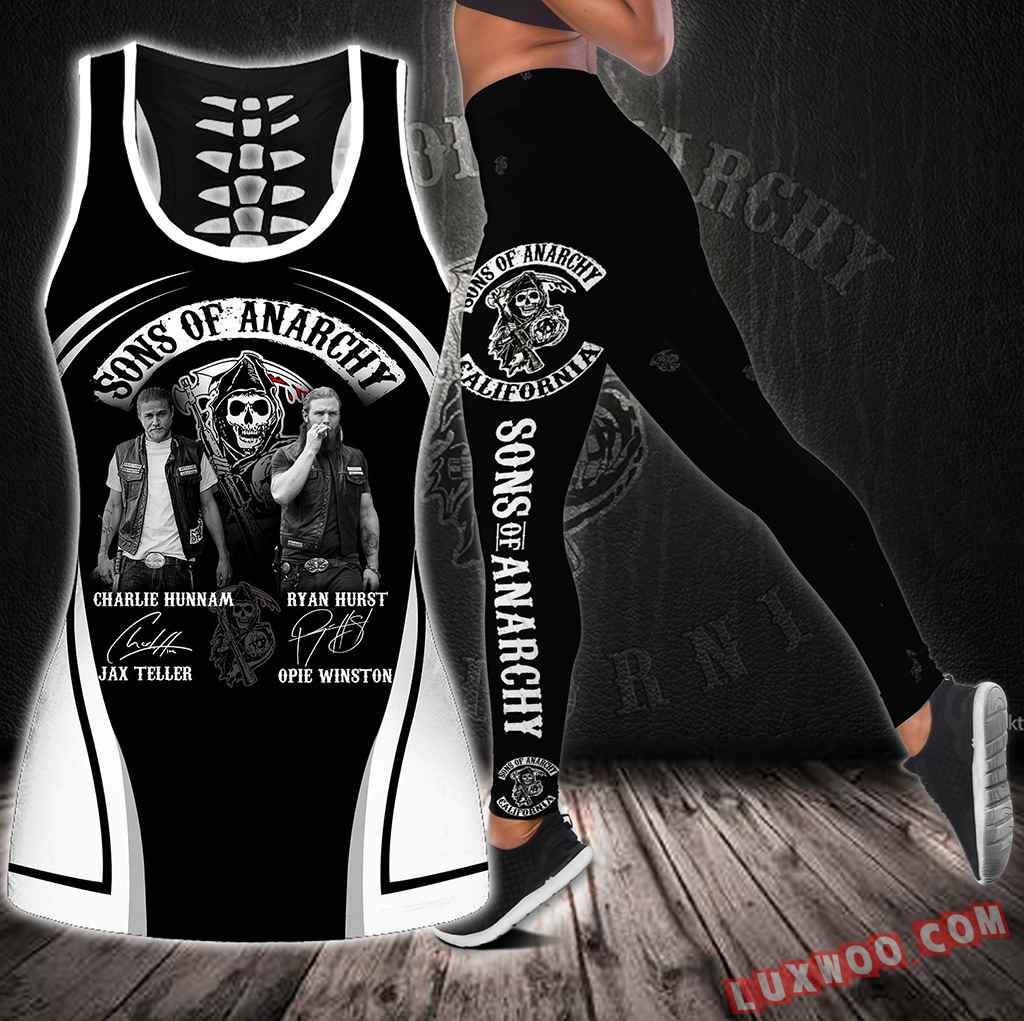 Combo Sons Of Anarchy Hollow Tanktop Legging Set Outfit S1303