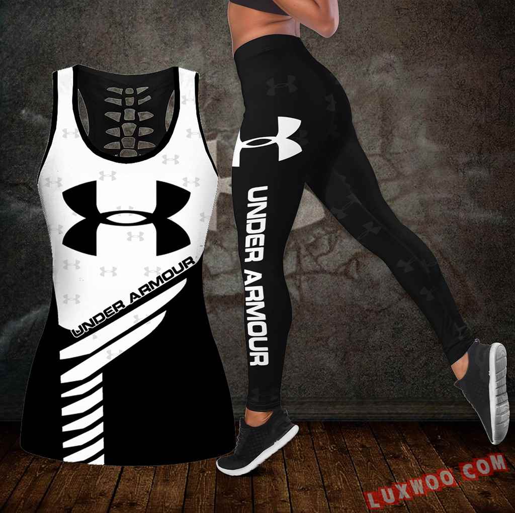 Combo Under Armour New Hollow Tanktop Legging Set Outfit S1092