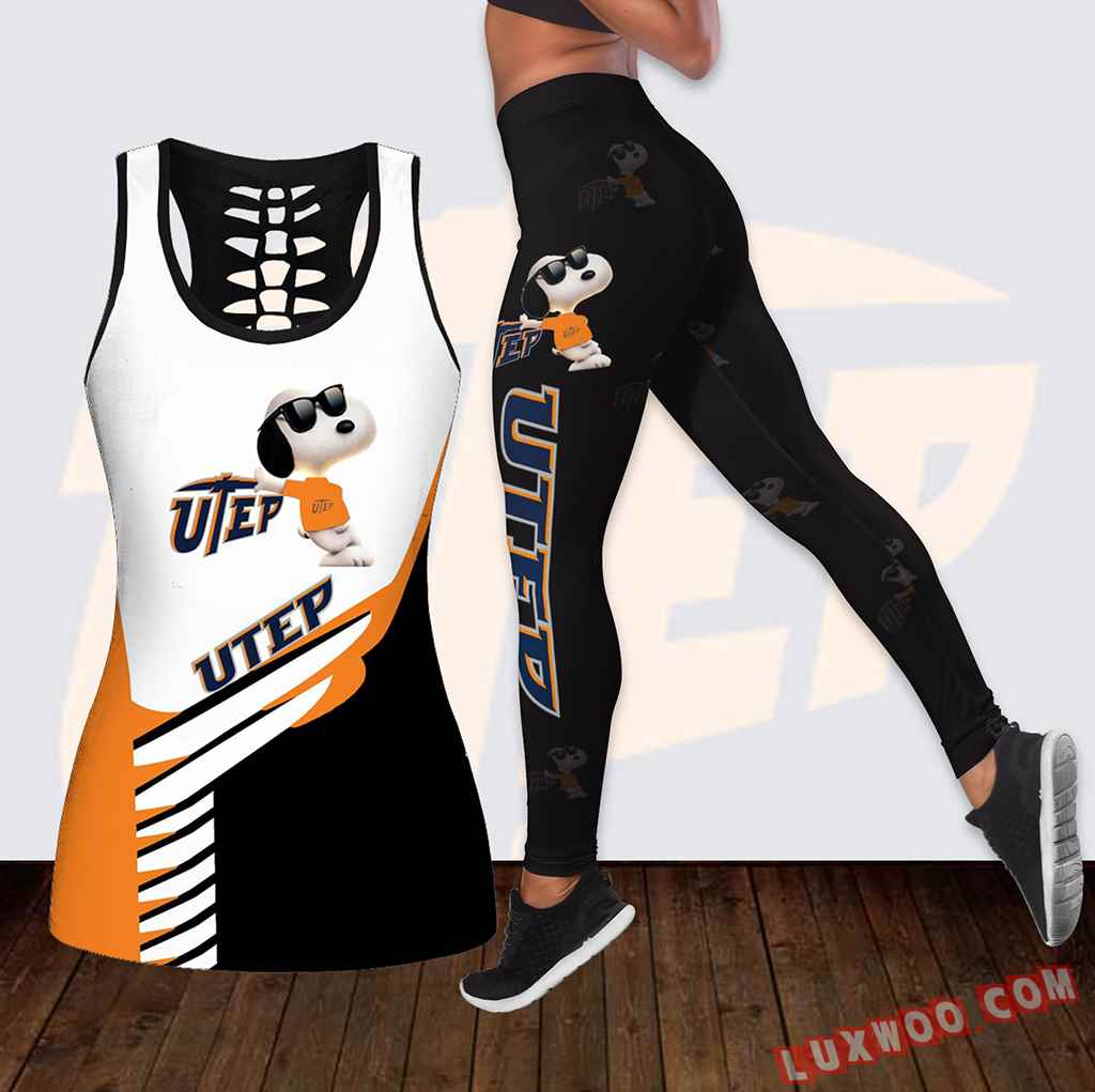 Combo Utep Miners Snoopy Hollow Tanktop Legging Set Outfit K1856 ...