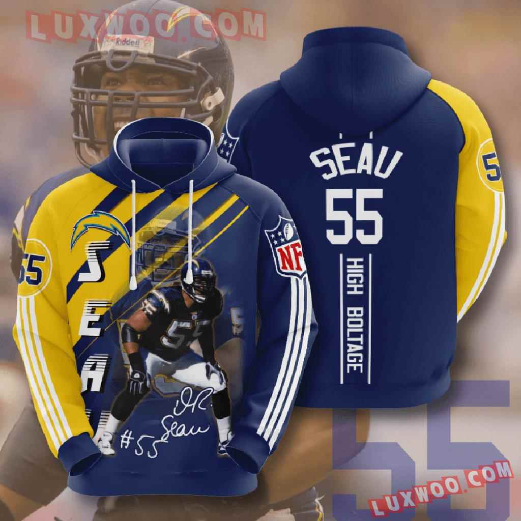 Nfl Los Angeles Chargers 3d Hoodies Printed Zip Hoodies Sweatshirt Jacket V13