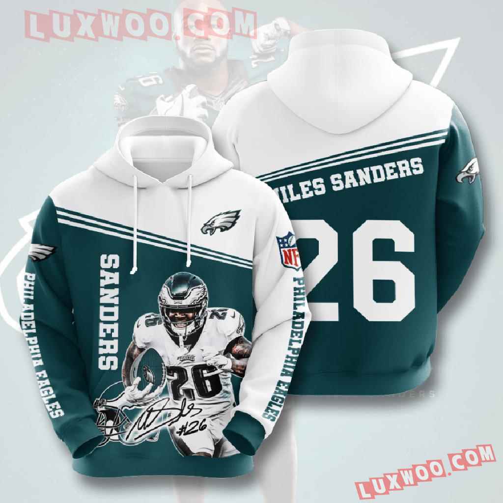 Nfl Philadelphia Eagles 3d Hoodies Printed Zip Hoodies Sweatshirt Jacket V11