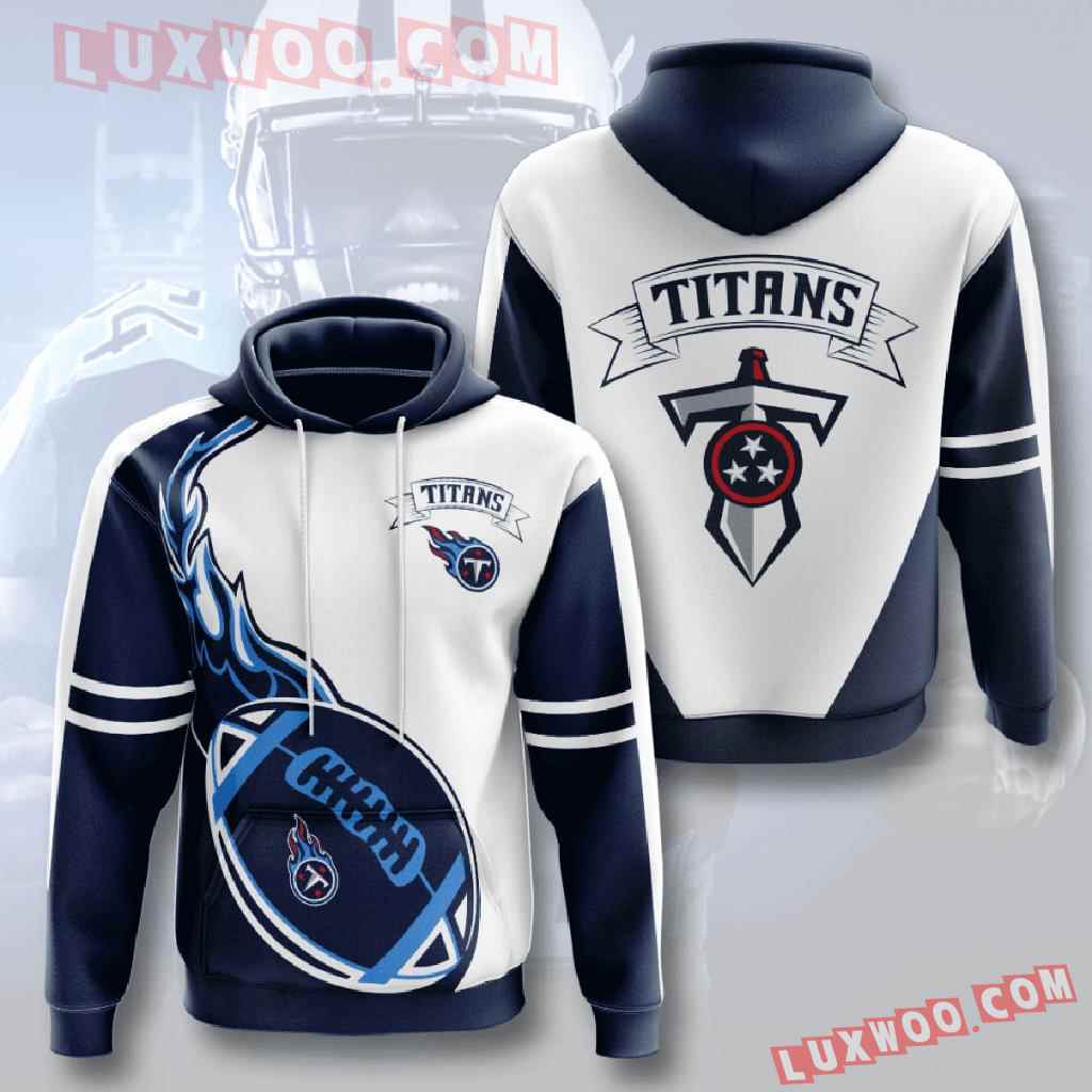 Nfl Tennessee Titans 3d Hoodies Printed Zip Hoodies Sweatshirt Jacket V4