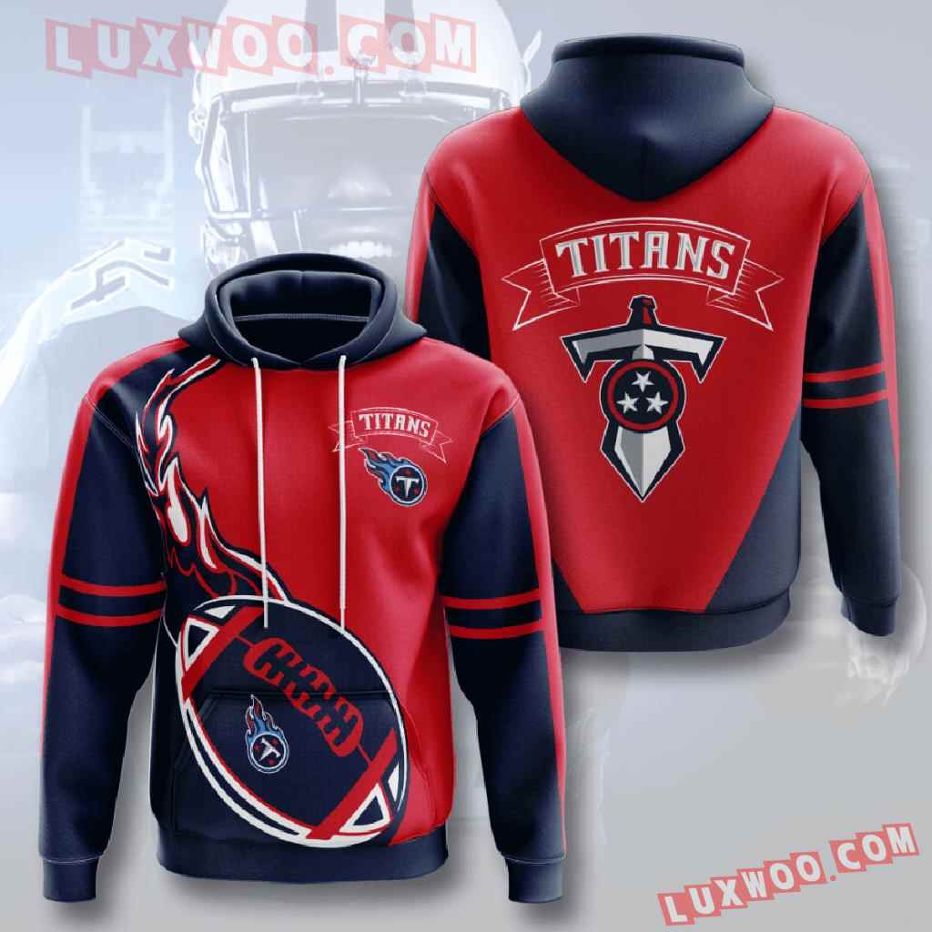 Nfl Tennessee Titans 3d Hoodies Printed Zip Hoodies Sweatshirt Jacket V5