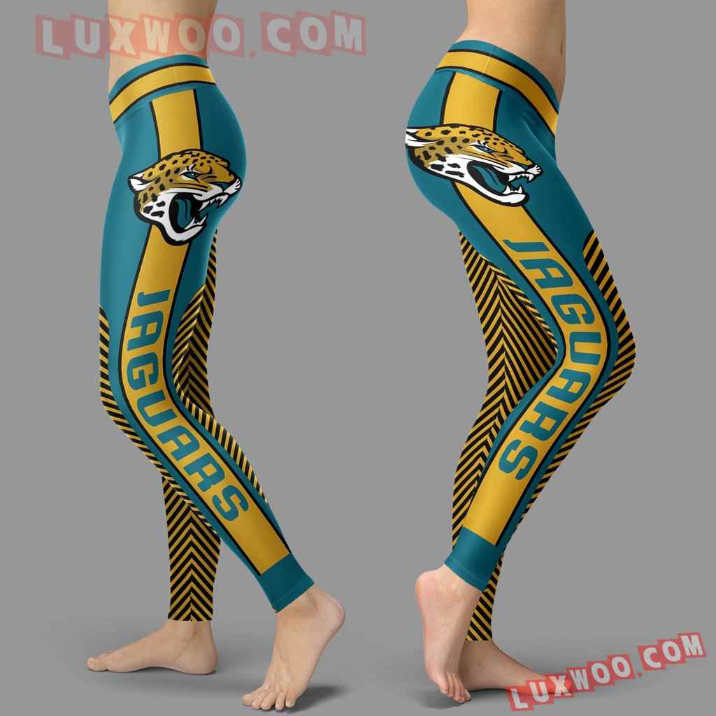 Nfl Jacksonville Jaguars Leggings 3d Custom Print Leggings Sport V1