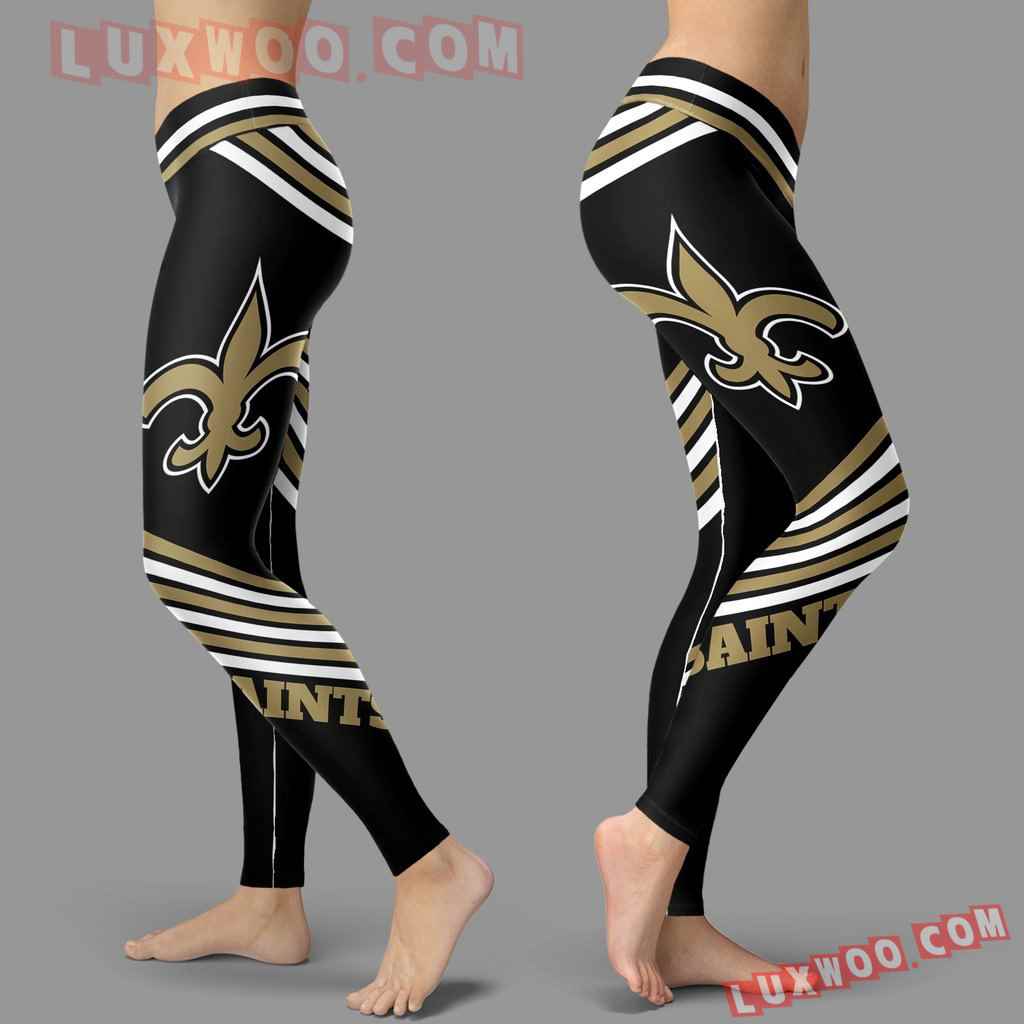 Nfl New Orleans Saints Leggings 3d Custom Print Leggings Sport V2