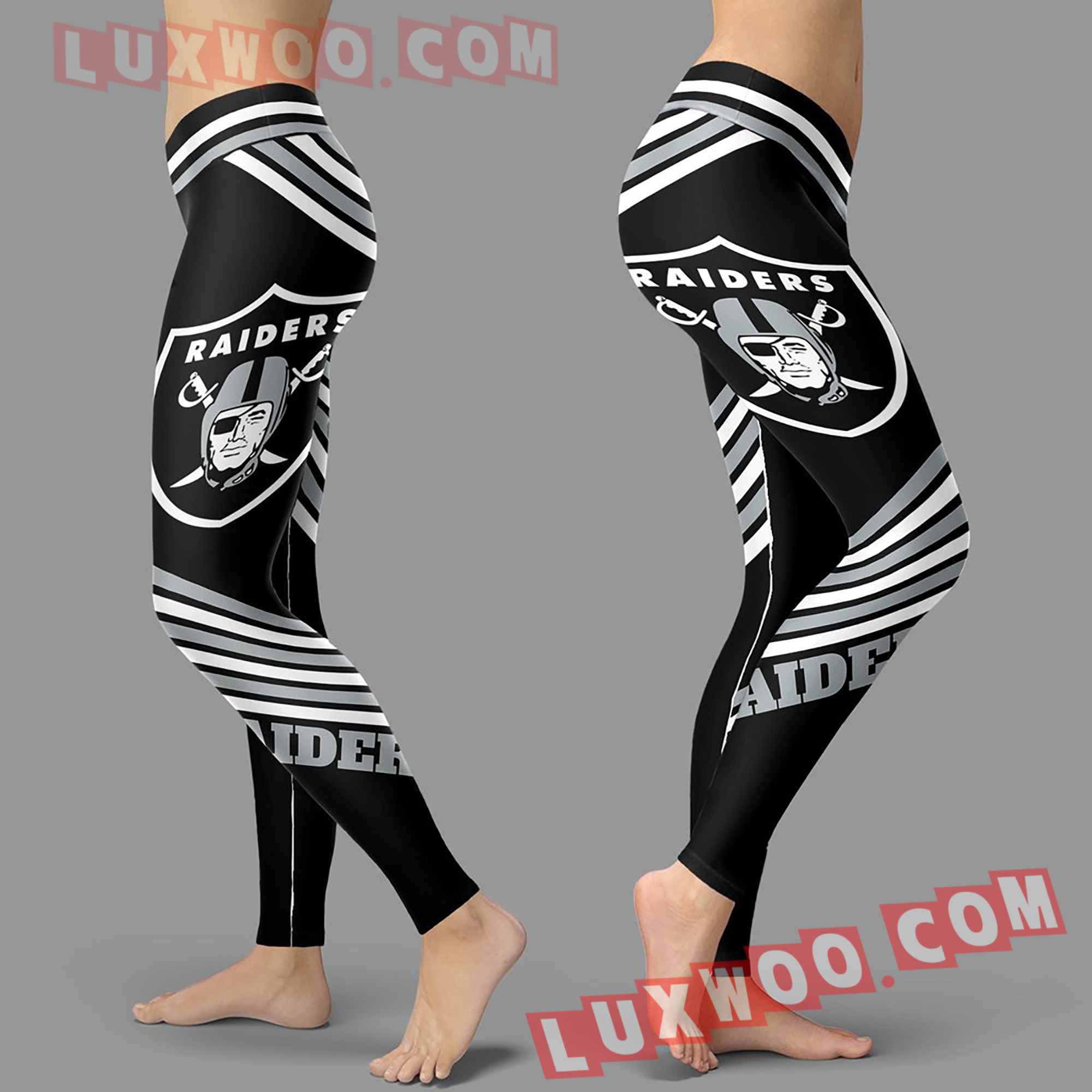 Nfl Oakland Raiders Leggings Custom All Over Print 3d Leggings V2