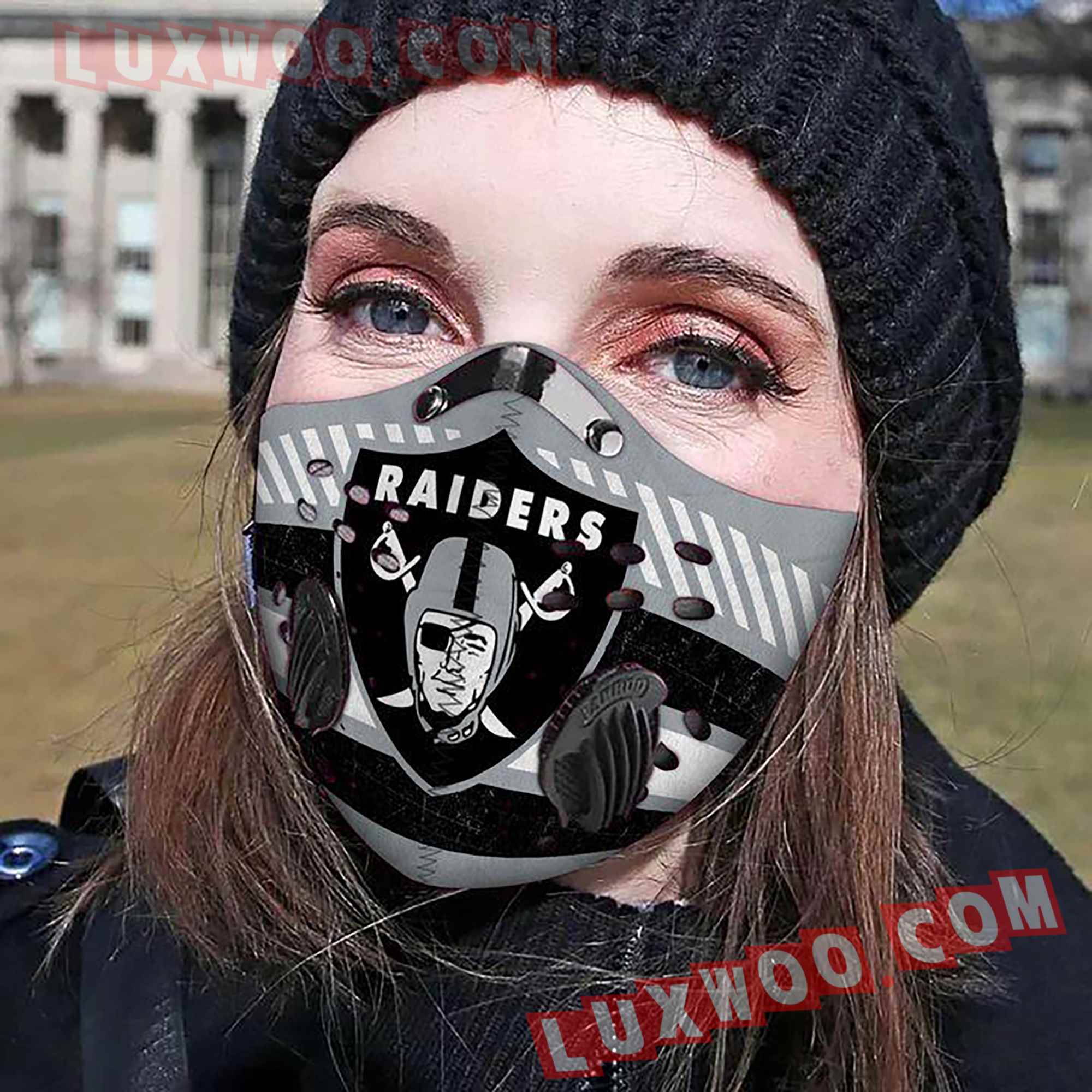 Oakland Raiders 3d Face Mask V7 - Luxwoo.com