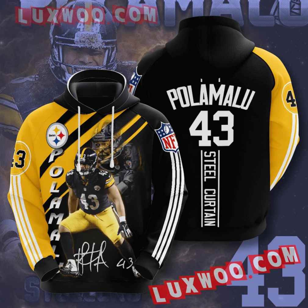 Nfl Pittsburgh Steelers Hoodies Custom All Over Print 3d Pullover Hoodie V13