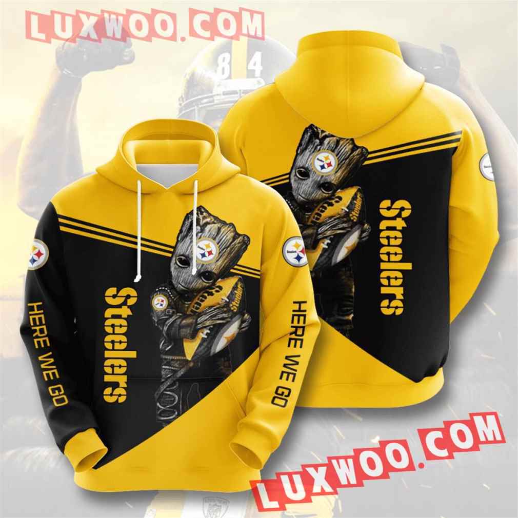 Nfl Pittsburgh Steelers Hoodies Custom All Over Print 3d Pullover Hoodie V23