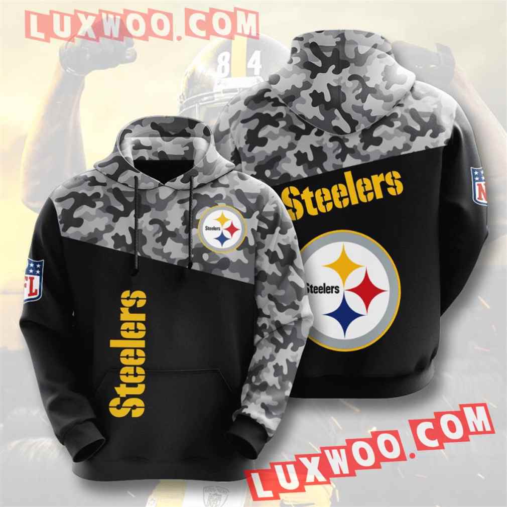 Nfl Pittsburgh Steelers Hoodies Custom All Over Print 3d Pullover Hoodie V33