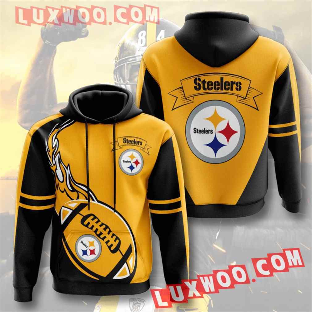 Nfl Pittsburgh Steelers Hoodies Custom All Over Print 3d Pullover ...