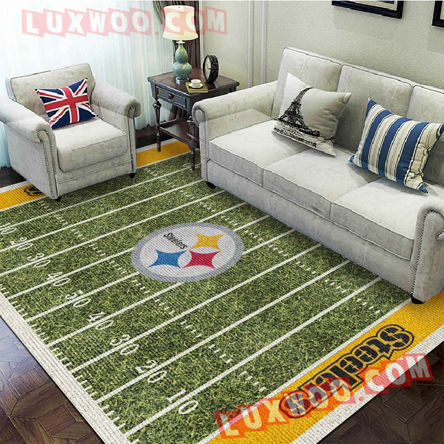 Pittsburgh Steelers Nfl 3d Living Room Rugs V3