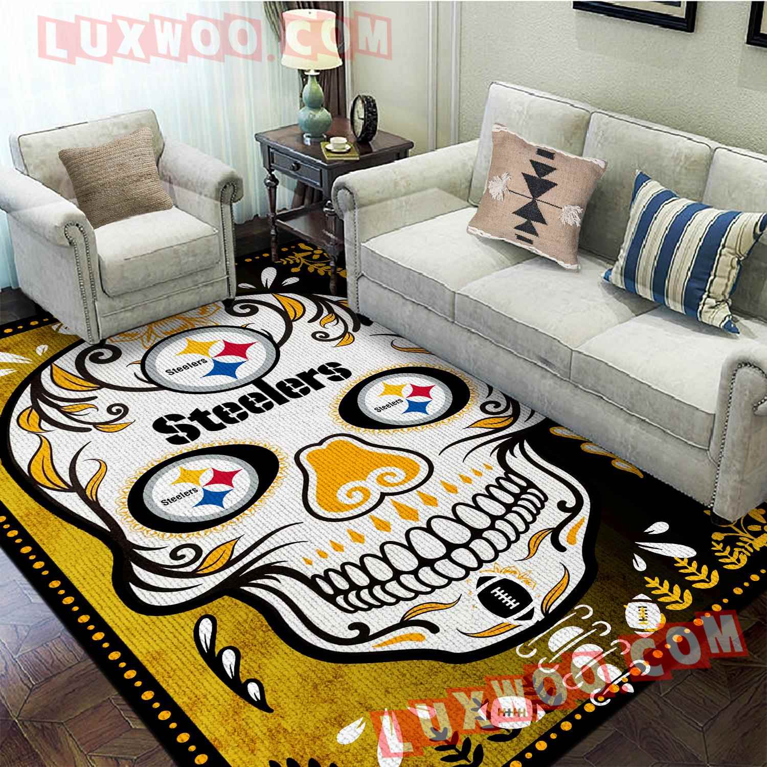 Pittsburgh Steelers Nfl 3d Living Room Rugs V4