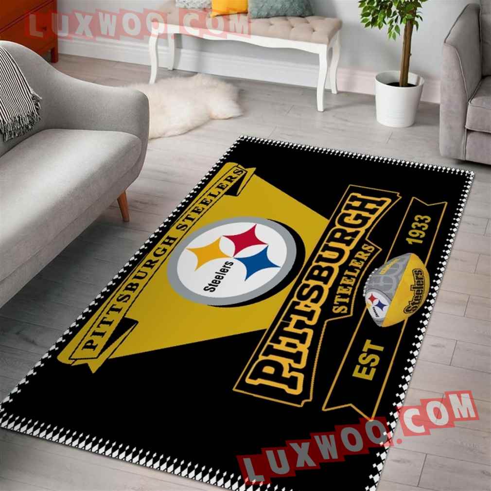 Pittsburgh Steelers Nfl 3d Living Room Rugs V6