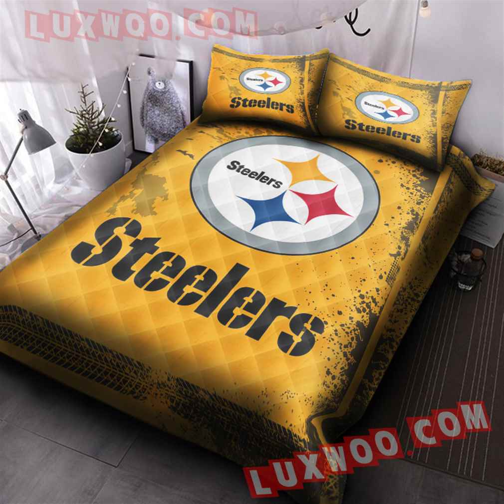 Pittsburgh Steelers Nfl 3d Quilt Bedding Set V8