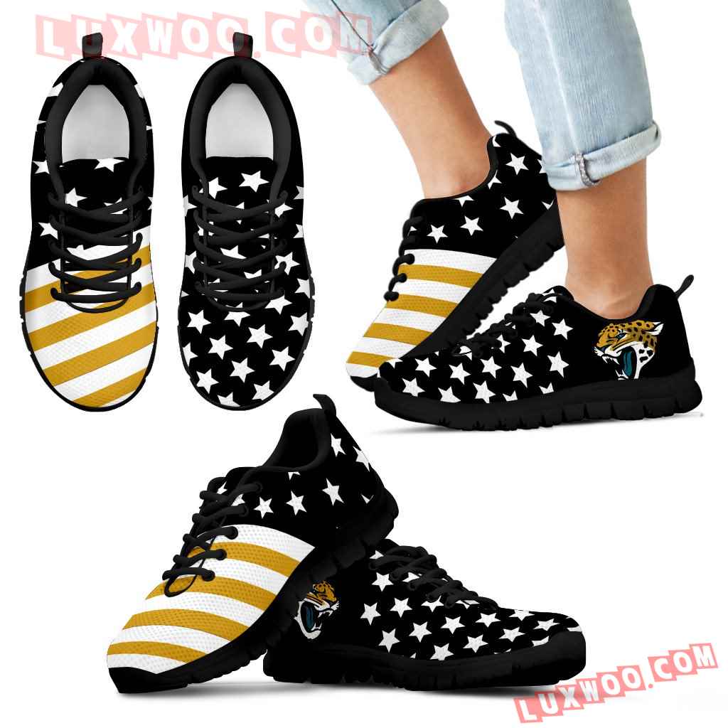 America Flag Full Stars Stripes Jacksonville Jaguars Sneakers