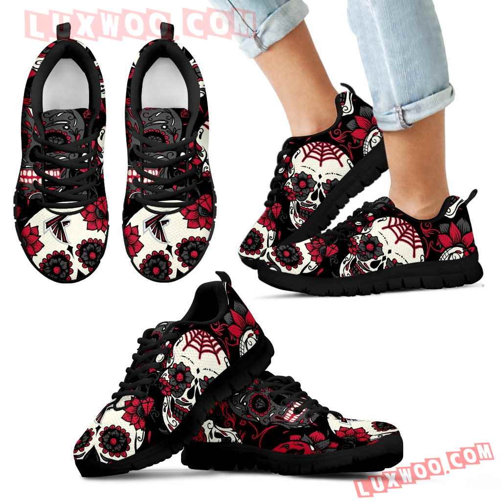 Atlanta Falcons Colorful Sugar Skull Sneakers