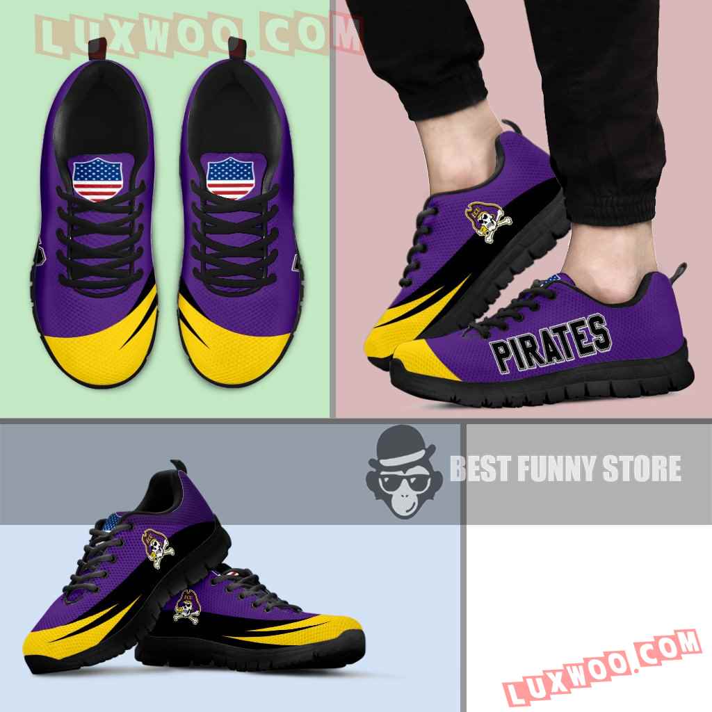 Awesome Gift Logo East Carolina Pirates Sneakers