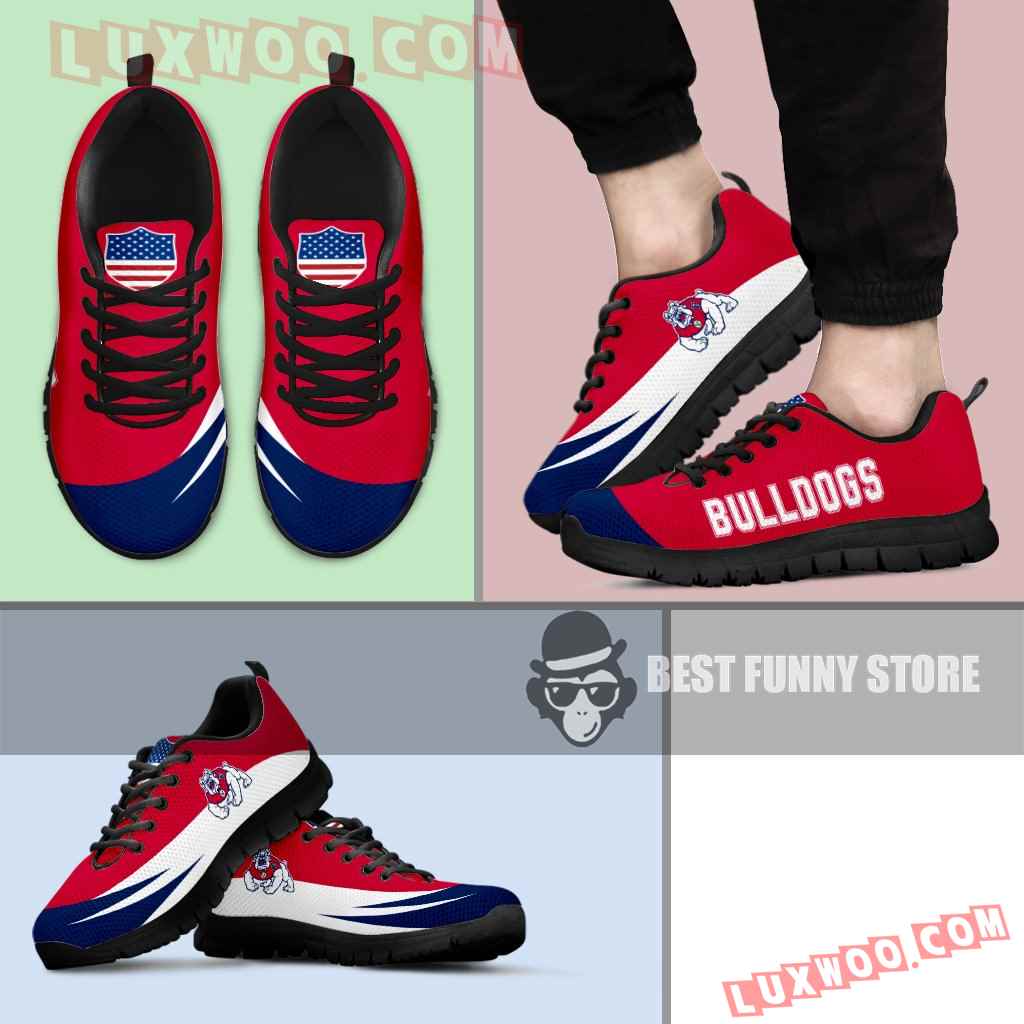 Awesome Gift Logo Fresno State Bulldogs Sneakers