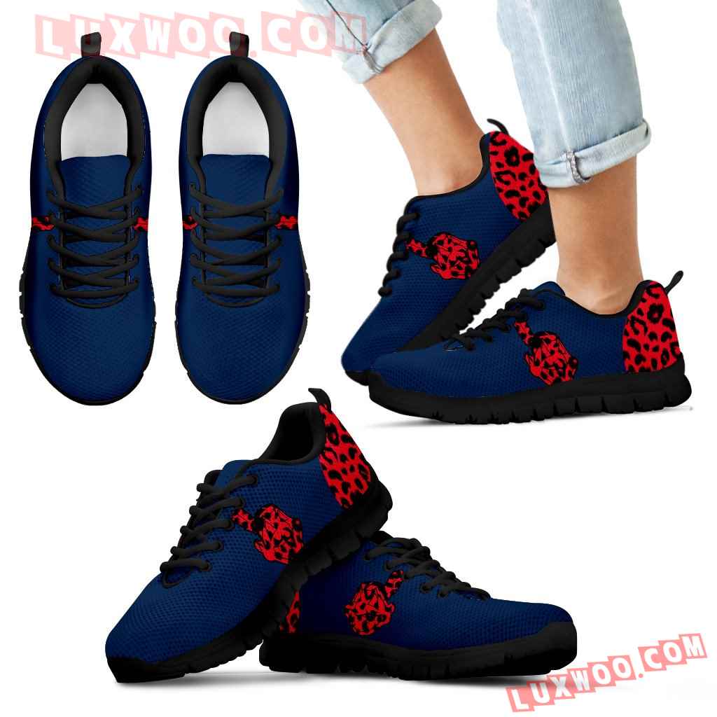 Cheetah Pattern Fabulous Cleveland Indians Sneakers