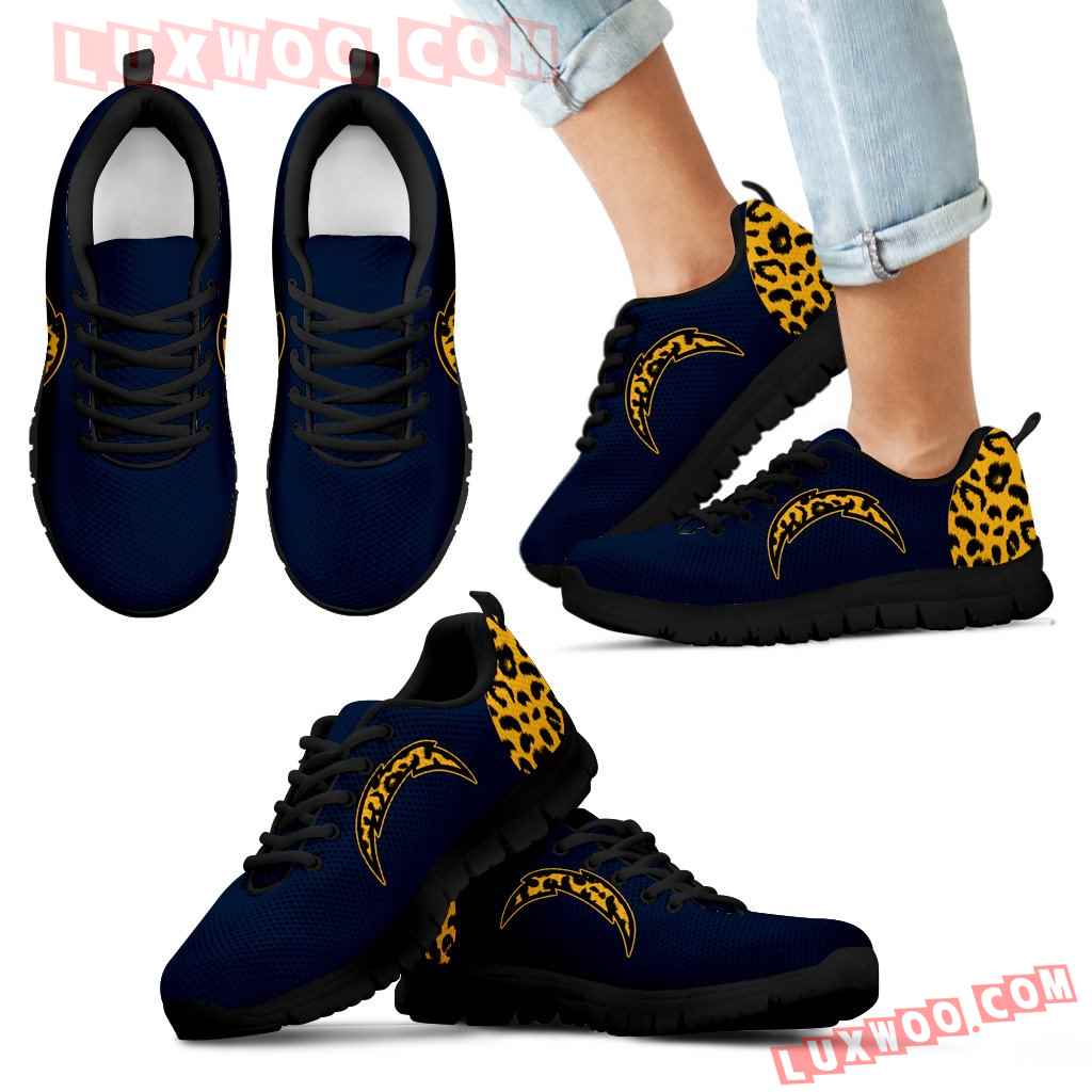 Cheetah Pattern Fabulous Los Angeles Chargers Sneakers