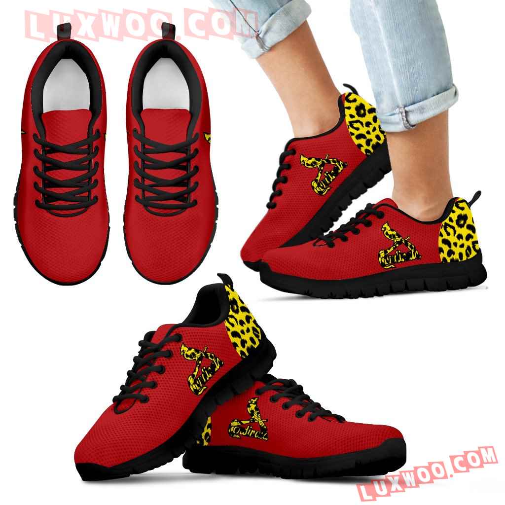 Cheetah Pattern Fabulous St Louis Cardinals Sneakers