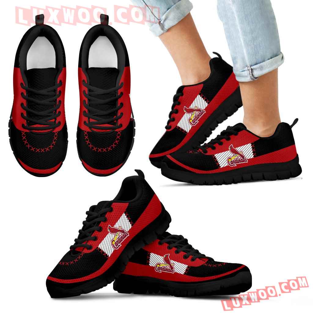Cross Thread Seamless Beautiful Logo St Louis Cardinals Sneakers