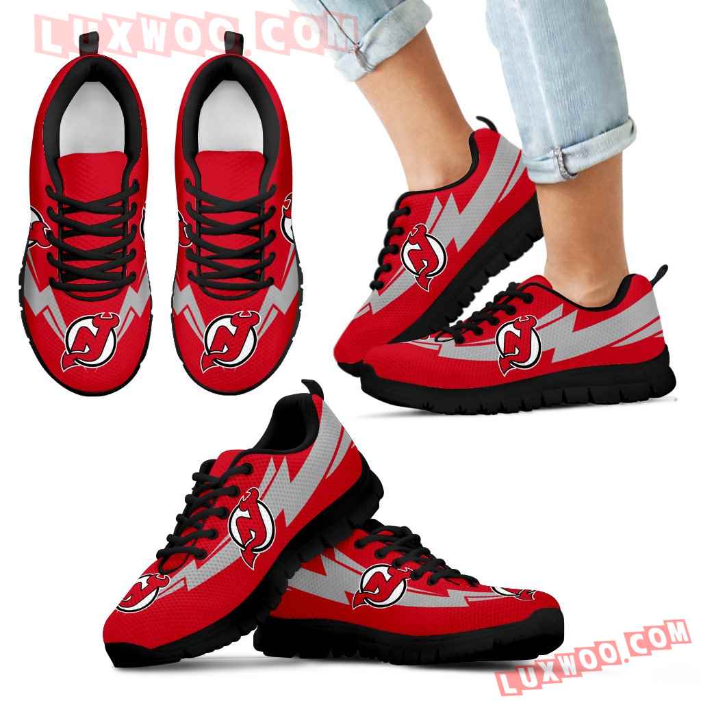 Three Amazing Good Line Charming Logo New Jersey Devils Sneakers