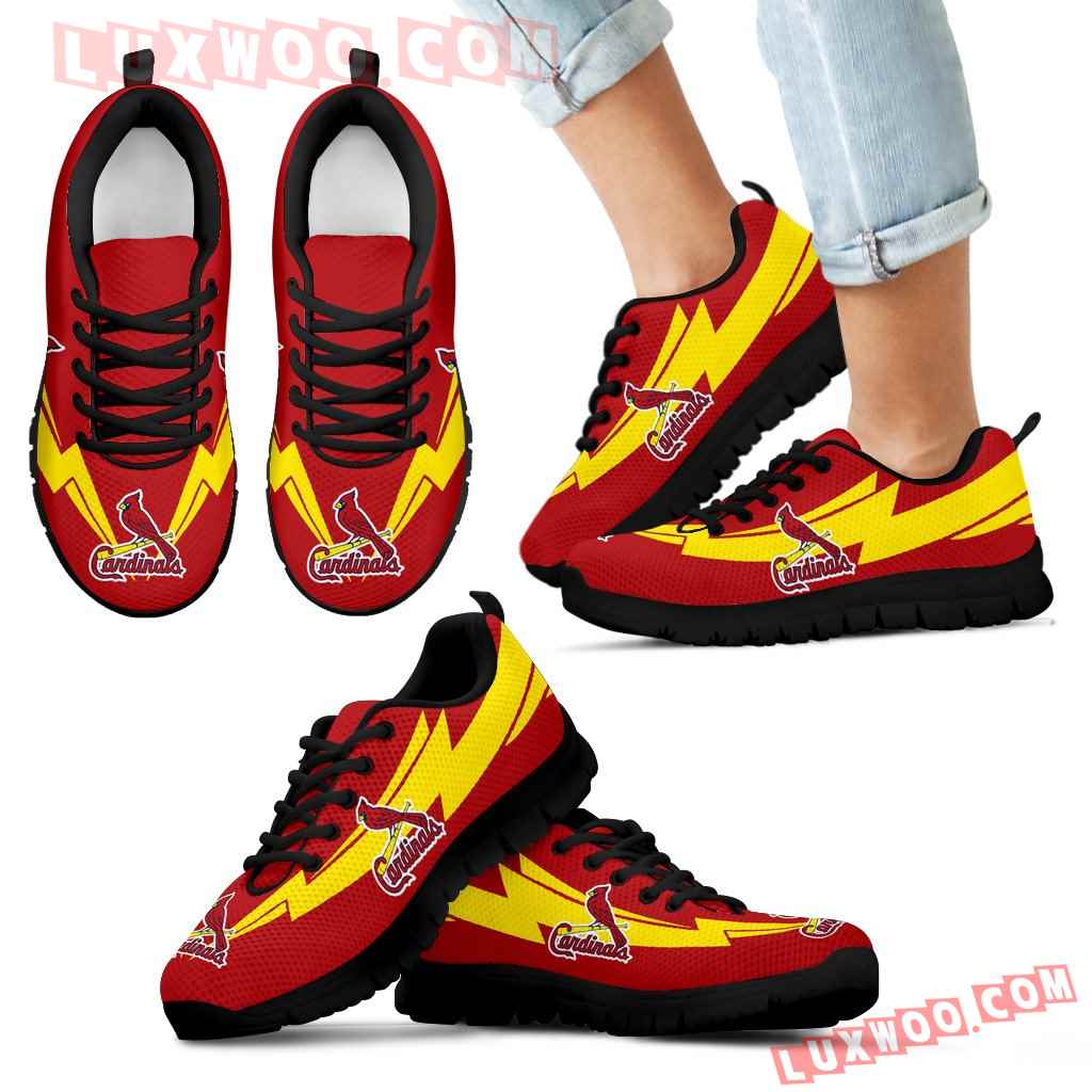 Three Amazing Good Line Charming Logo St Louis Cardinals Sneakers