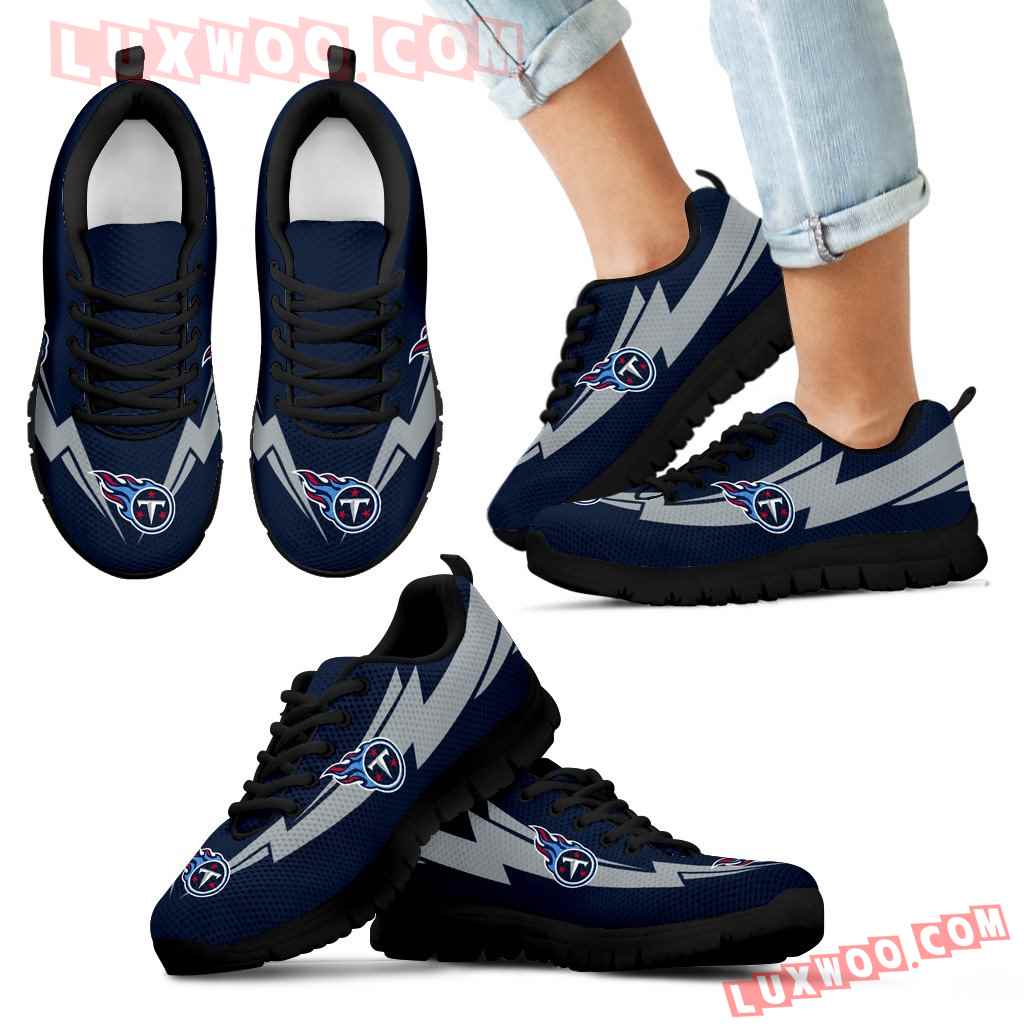 Three Amazing Good Line Charming Logo Tennessee Titans Sneakers