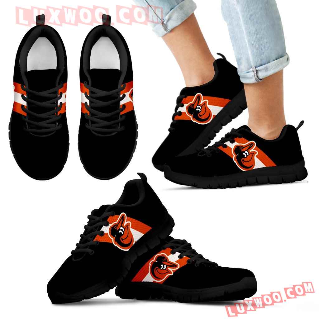 Three Colors Vertical Baltimore Orioles Sneakers