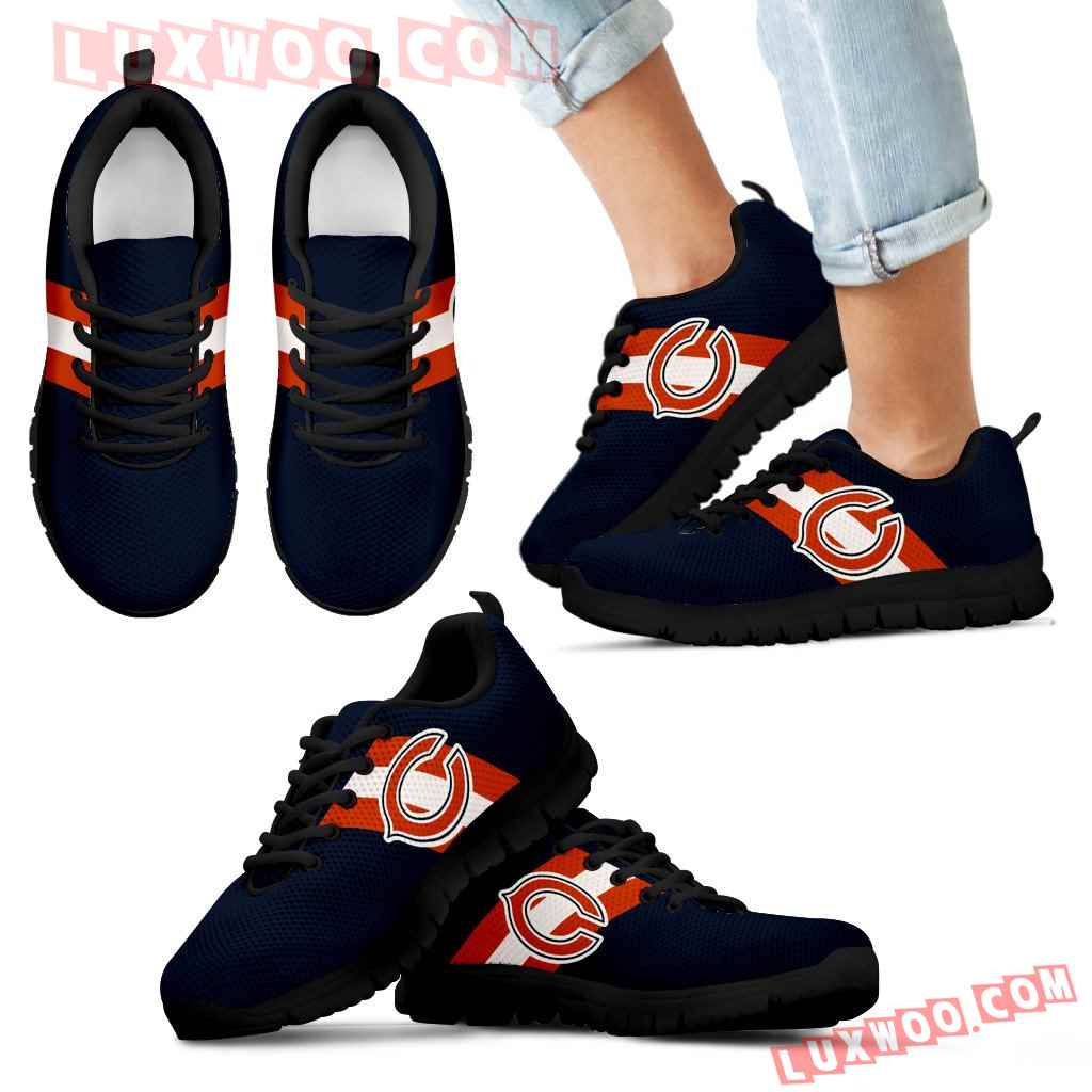 Three Colors Vertical Chicago Bears Sneakers