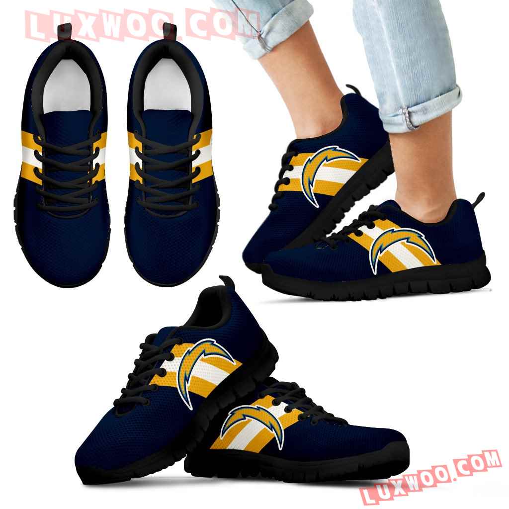 Three Colors Vertical Los Angeles Chargers Sneakers