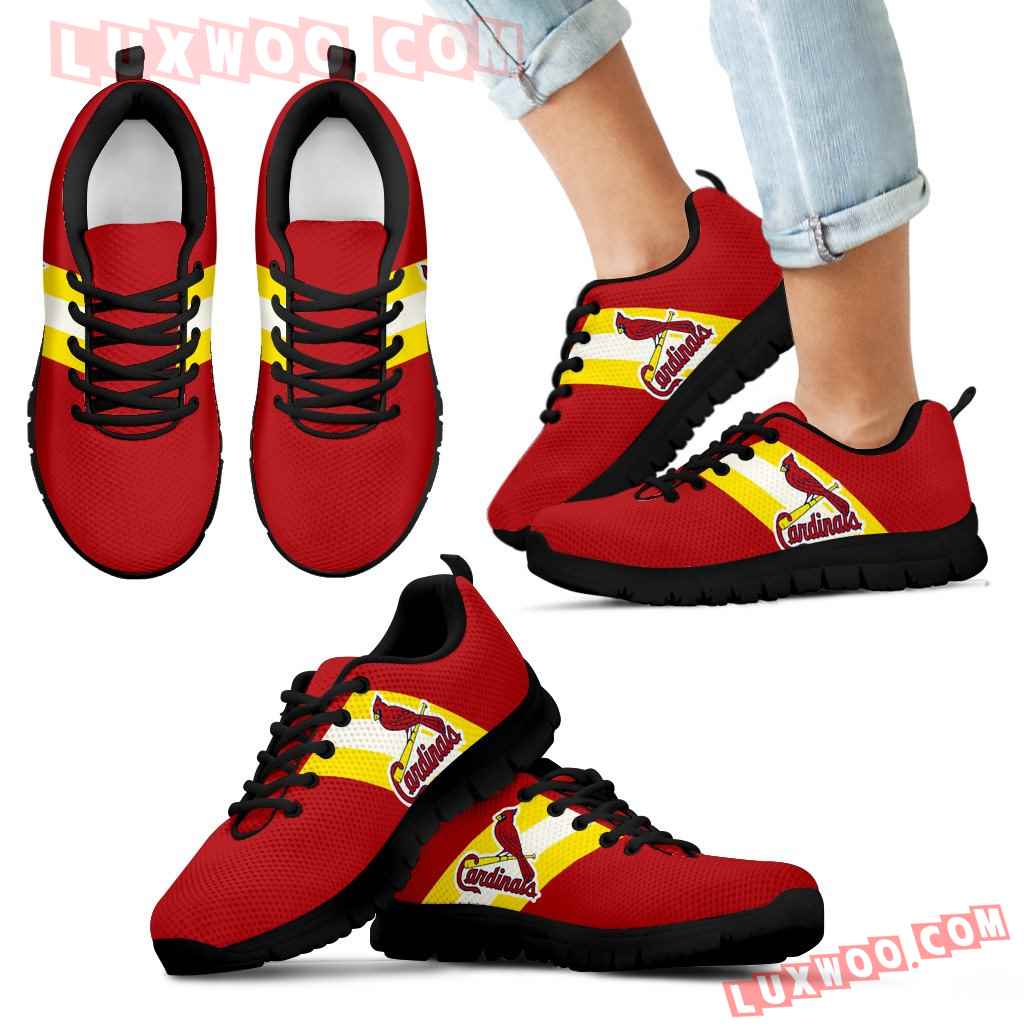 Three Colors Vertical St Louis Cardinals Sneakers