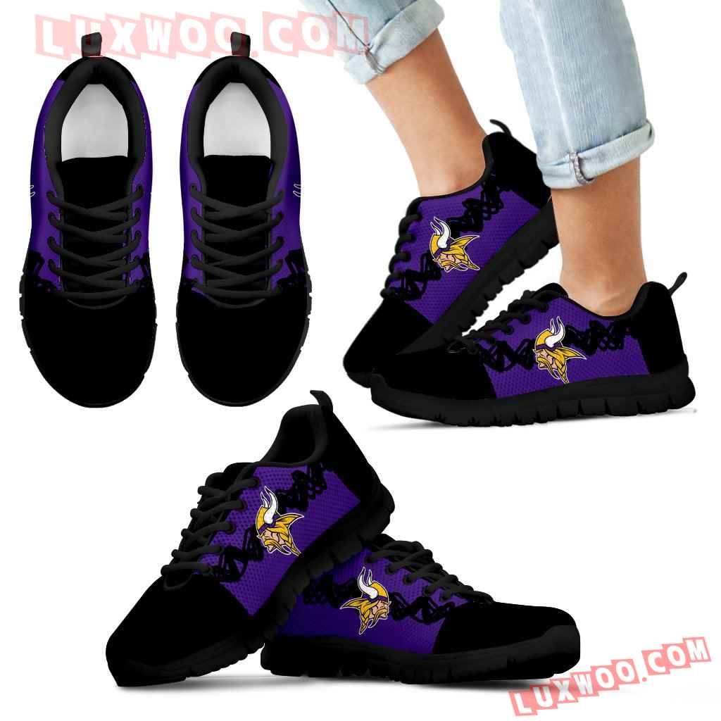 Doodle Line Amazing Minnesota Vikings Sneakers V2