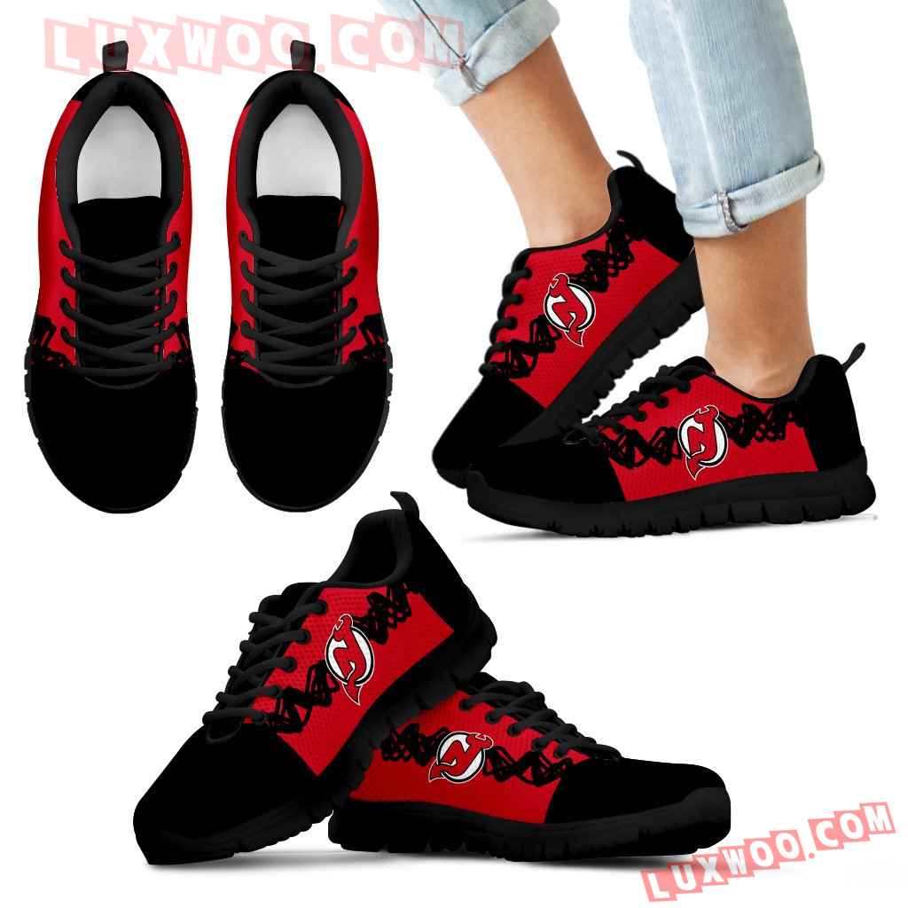 Doodle Line Amazing New Jersey Devils Sneakers V2