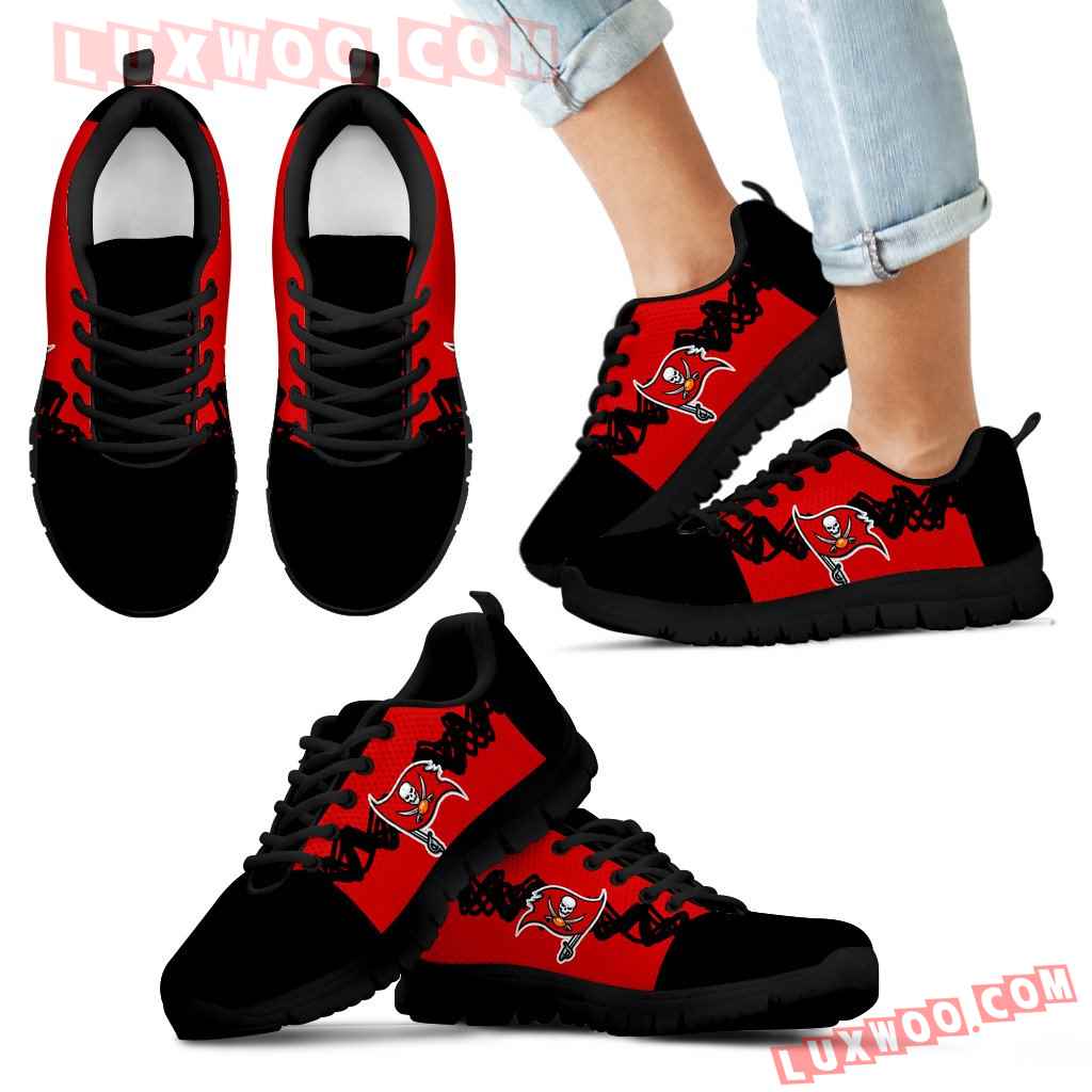 Doodle Line Amazing Tampa Bay Buccaneers Sneakers V2