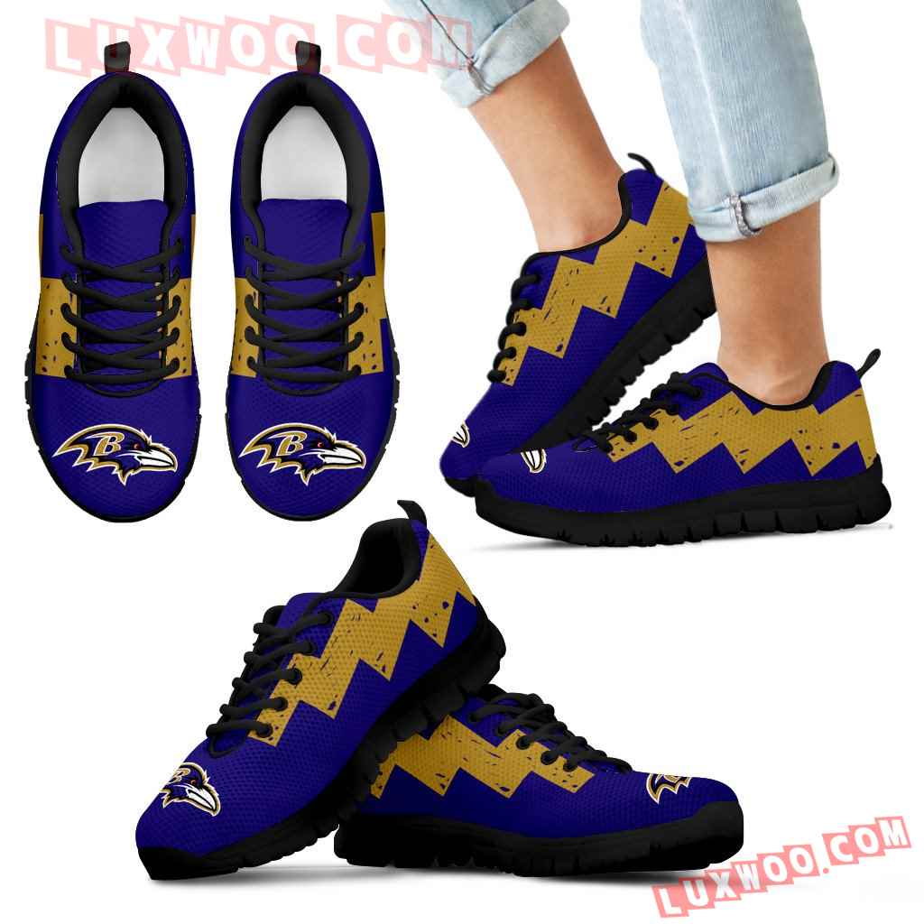 Dragon Flying Fancy Baltimore Ravens Logo Sneakers