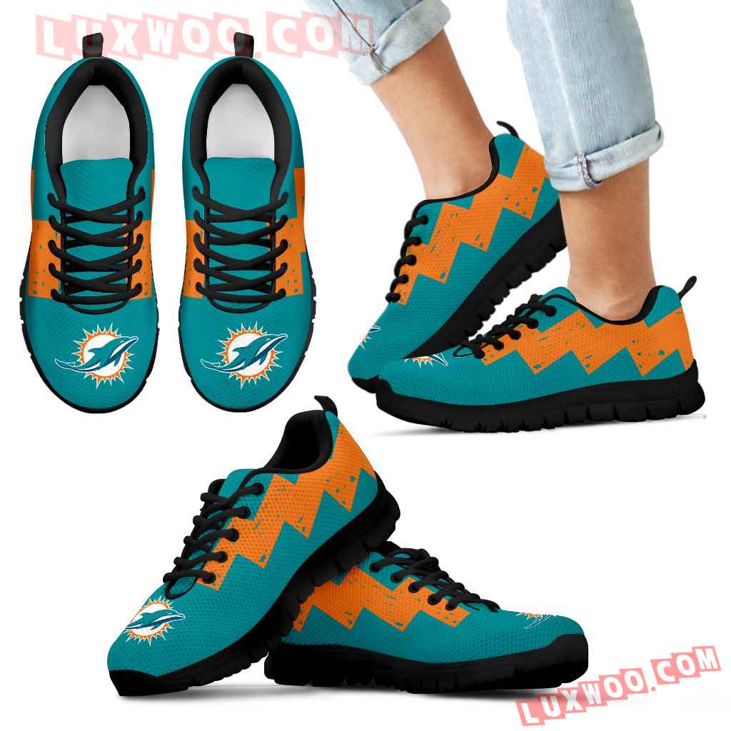 Dragon Flying Fancy Miami Dolphins Logo Sneakers