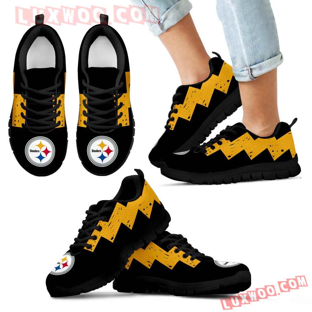 Dragon Flying Fancy Pittsburgh Steelers Logo Sneakers