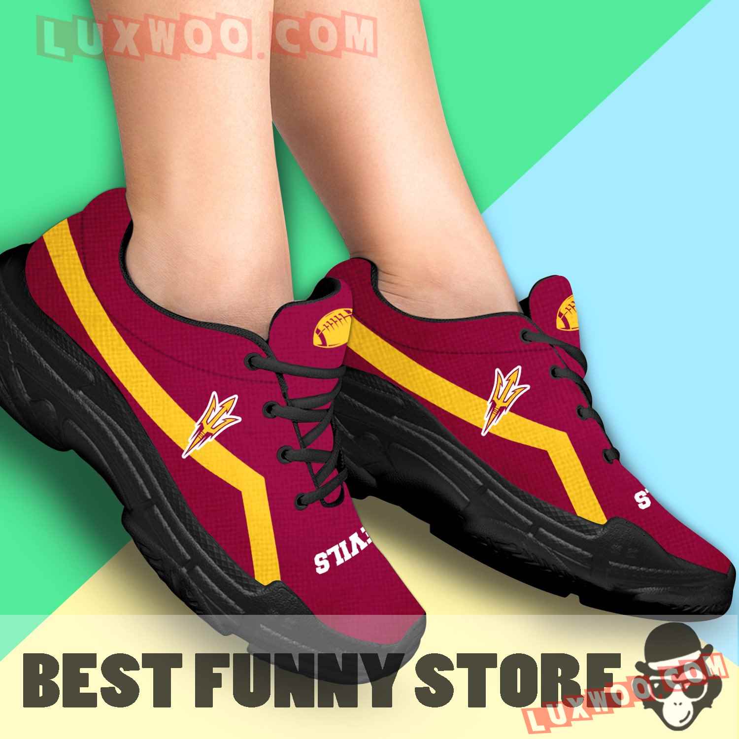 Edition Chunky Sneakers With Line Arizona State Sun Devils Shoes